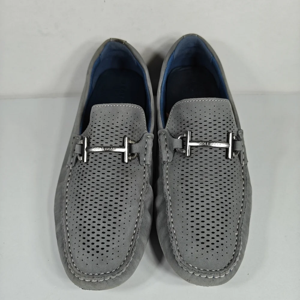 Cole Haan Grand Laser Cut Nubuck Bit Drivers Leather Sneaker Men's Shoe Sz 11.5M